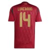 Camiseta de fútbol Bélgica Lukebakio 14 1ª equipación Euro 2024